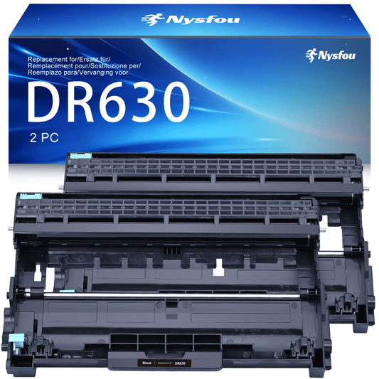 DR630 DR 630 Drum Unit Replacement for Brother DCP-L2520DW DCP-L2540DW HL-L2300D HL-L2320D HL-L2340DW HL-L2360DW Printer (2 Black)