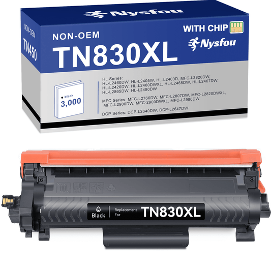 TN830XL Toner Cartridge Replacement for Brother TN-830XL TN-830 for Brother DCP-L2640DW HL-L2480DW MFC-L2807DW MFC-L2820DW MFC-L2820DWXL Printer (1 Black)